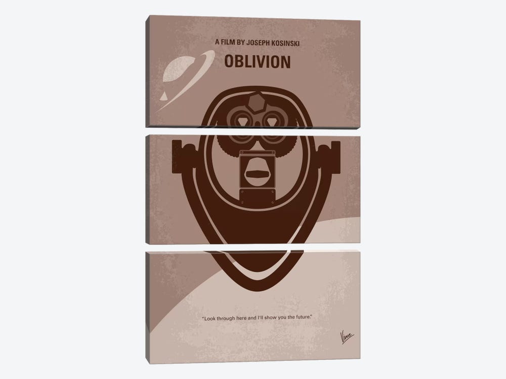 Oblivion Minimal Movie Poster by Chungkong 3-piece Canvas Artwork
