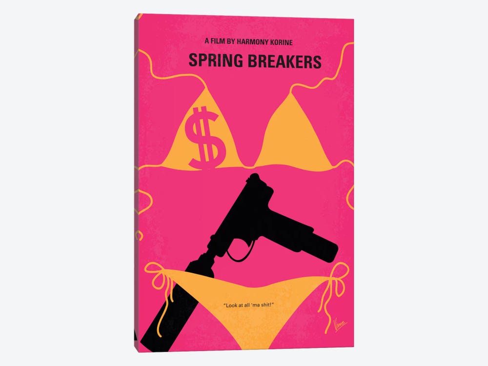 Spring Breakers Minimal Movie Poster by Chungkong 1-piece Art Print