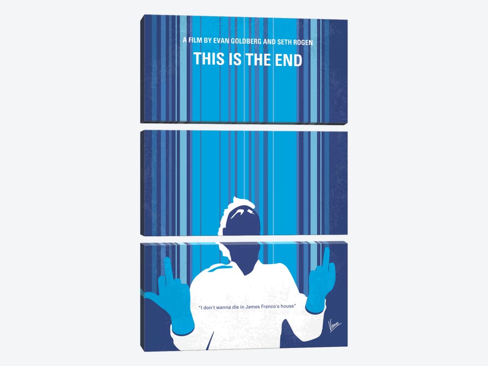 This Is The End Minimal Movie Poster by Chungkong 3-piece Art Print