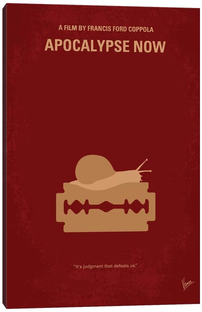 Apocalypse Now Minimal Movie Poster Canvas Art Print - Chungkong's Action & Adventure Movie Posters