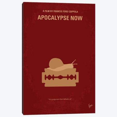 Apocalypse Now Minimal Movie Poster Canvas Print #CKG22} by Chungkong Art Print