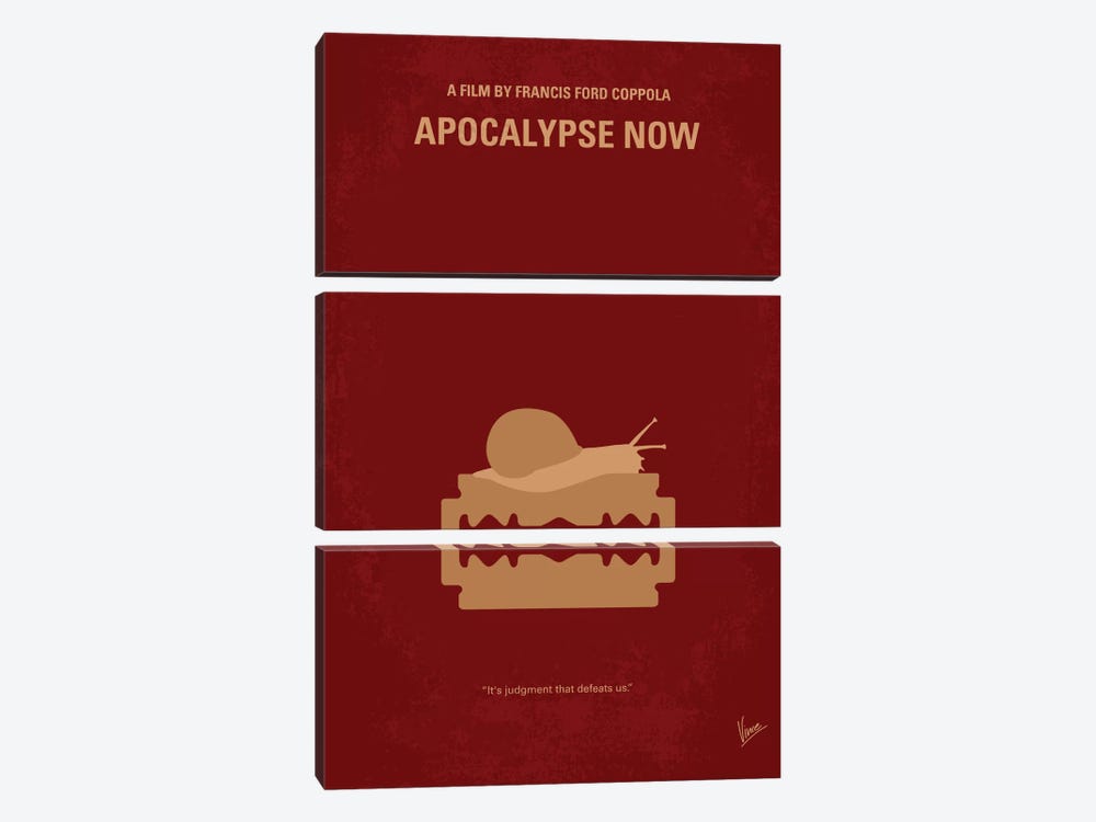 Apocalypse Now Minimal Movie Poster by Chungkong 3-piece Canvas Art Print