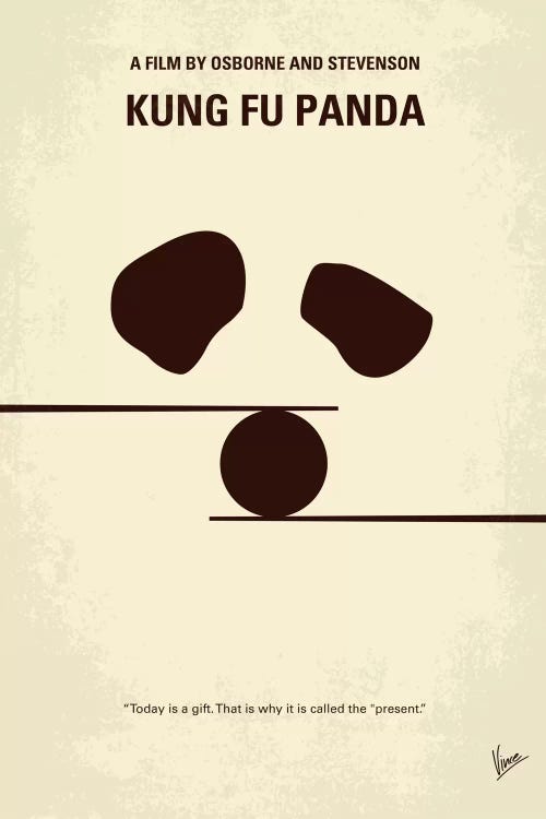 Kung Fu Panda Minimal Movie Poster