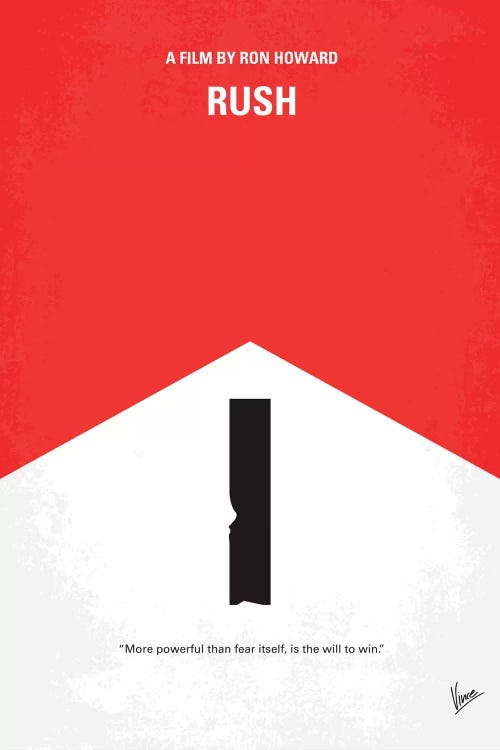 Rush Minimal Movie Poster