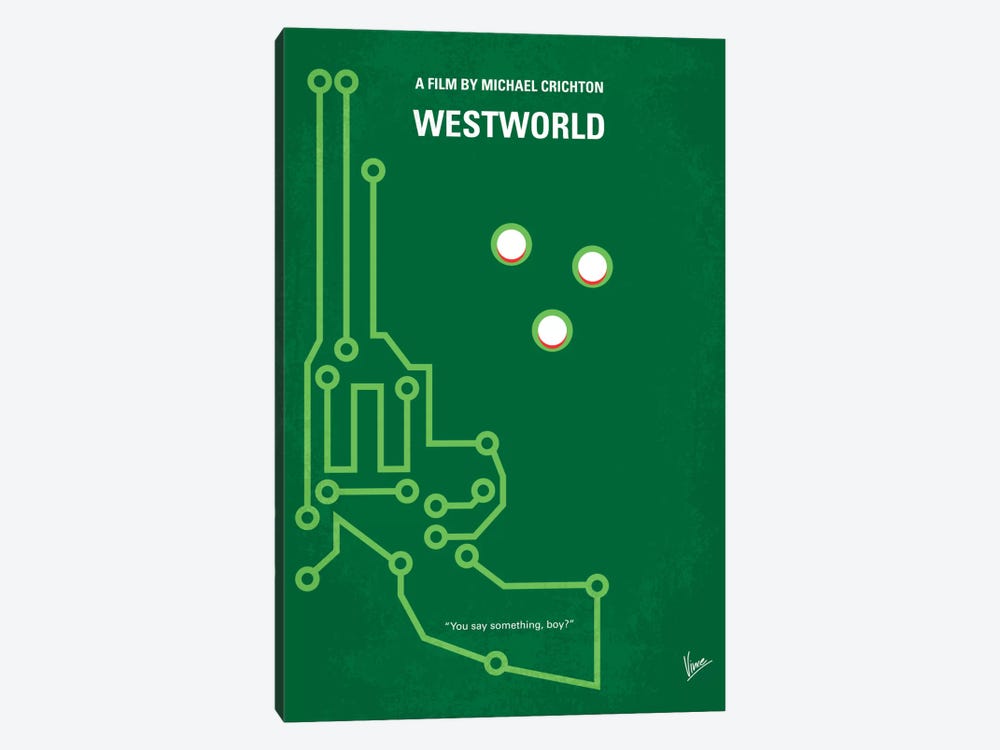 Westworld Minimal Movie Poster by Chungkong 1-piece Canvas Print