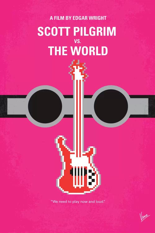 Scott Pilgrim vs. The World Minimal Movie Poster