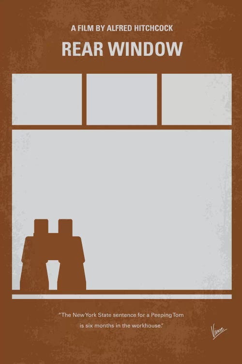 Rear Window Minimal Movie Poster