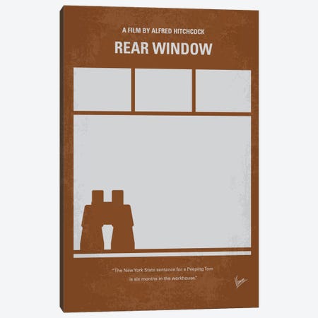 Rear Window Minimal Movie Poster Canvas Print #CKG243} by Chungkong Canvas Art Print