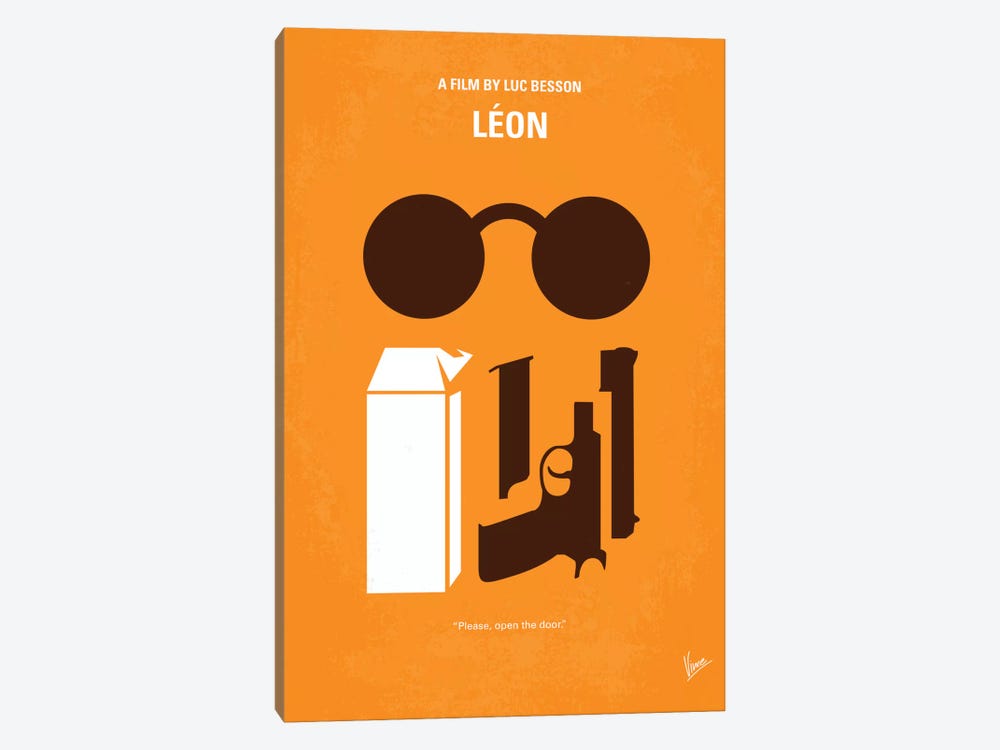 Leon Minimal Movie Poster by Chungkong 1-piece Canvas Art