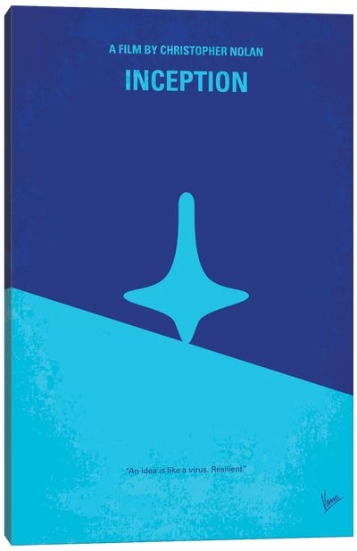 Inception Minimal Movie Poster Canvas Art Print - Other
