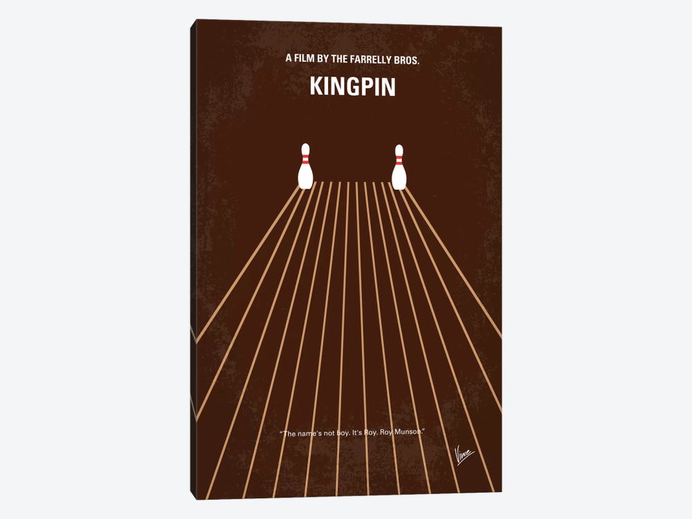 Kingpin Minimal Movie Poster by Chungkong 1-piece Canvas Art Print