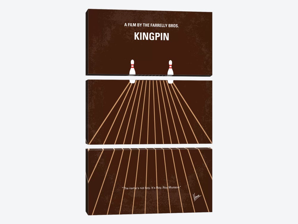Kingpin Minimal Movie Poster by Chungkong 3-piece Canvas Print