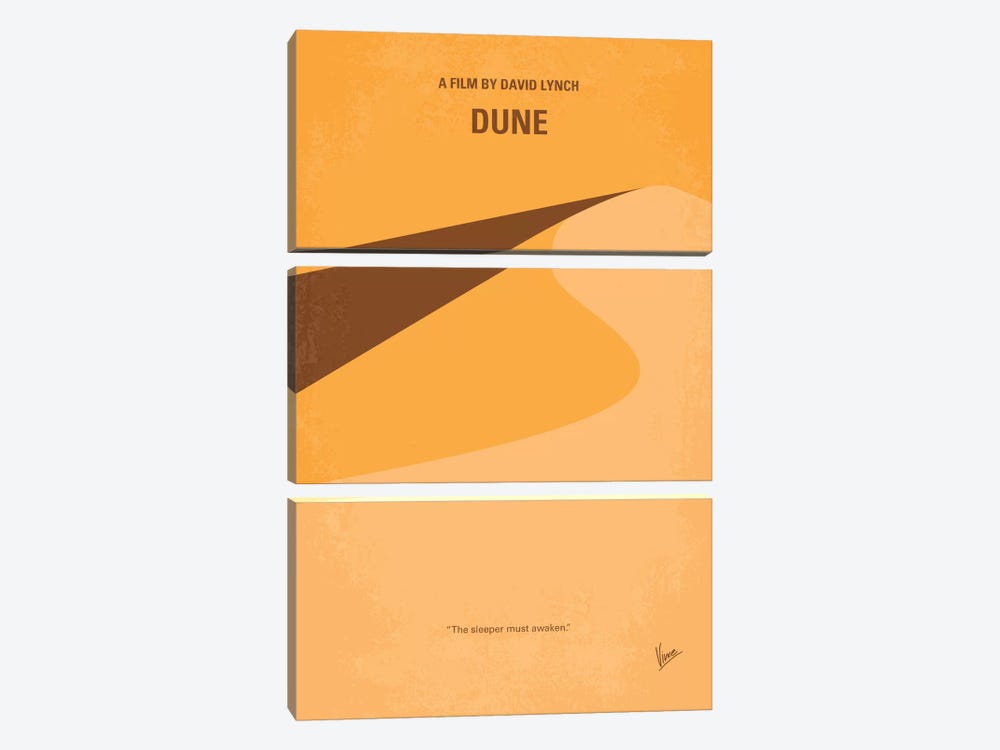 Dune Minimal Movie Poster by Chungkong 3-piece Canvas Wall Art