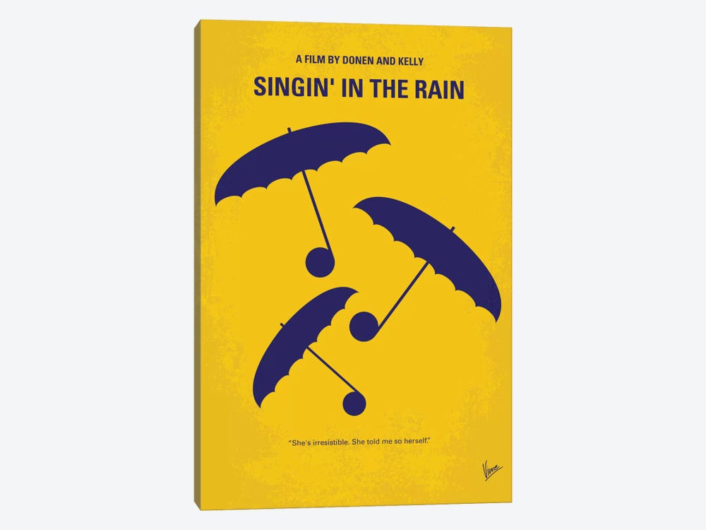 Singin' In The Rain Minimal Movie Poster by Chungkong 1-piece Art Print