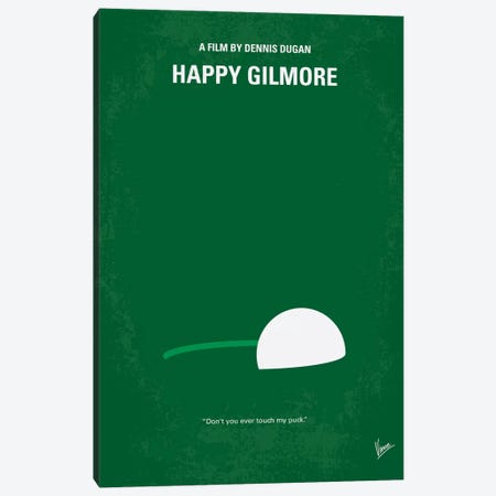 Happy Gilmore Minimal Movie Poster Canvas Print #CKG260} by Chungkong Canvas Print