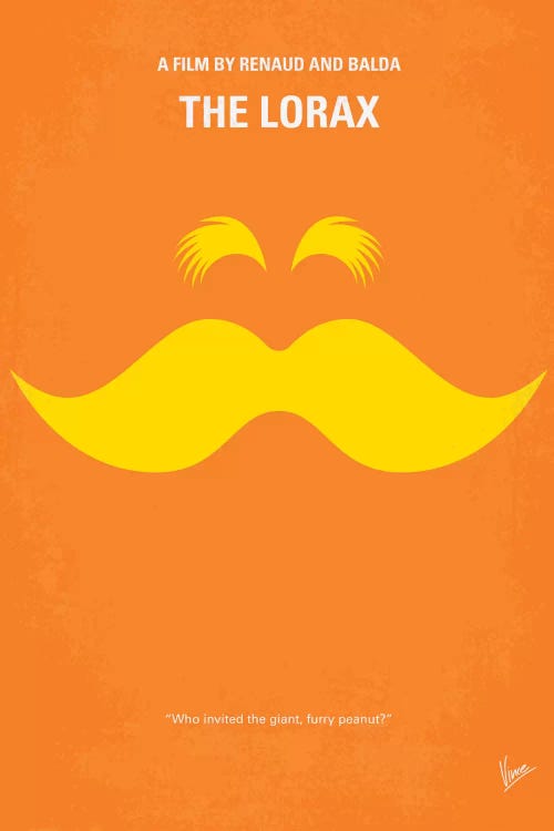 The Lorax Minimal Movie Poster by Chungkong wall art