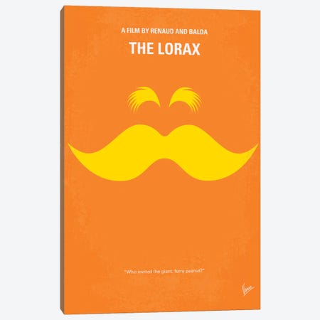 The Lorax Minimal Movie Poster Canvas Print #CKG264} by Chungkong Canvas Art