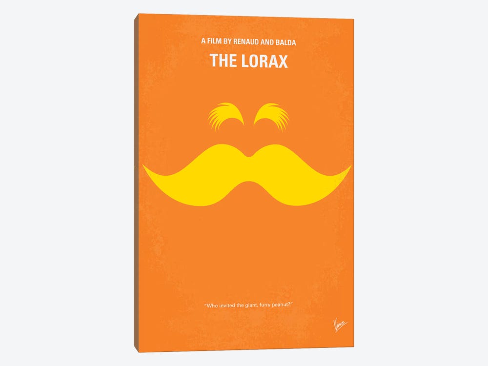 The Lorax Minimal Movie Poster by Chungkong 1-piece Canvas Wall Art