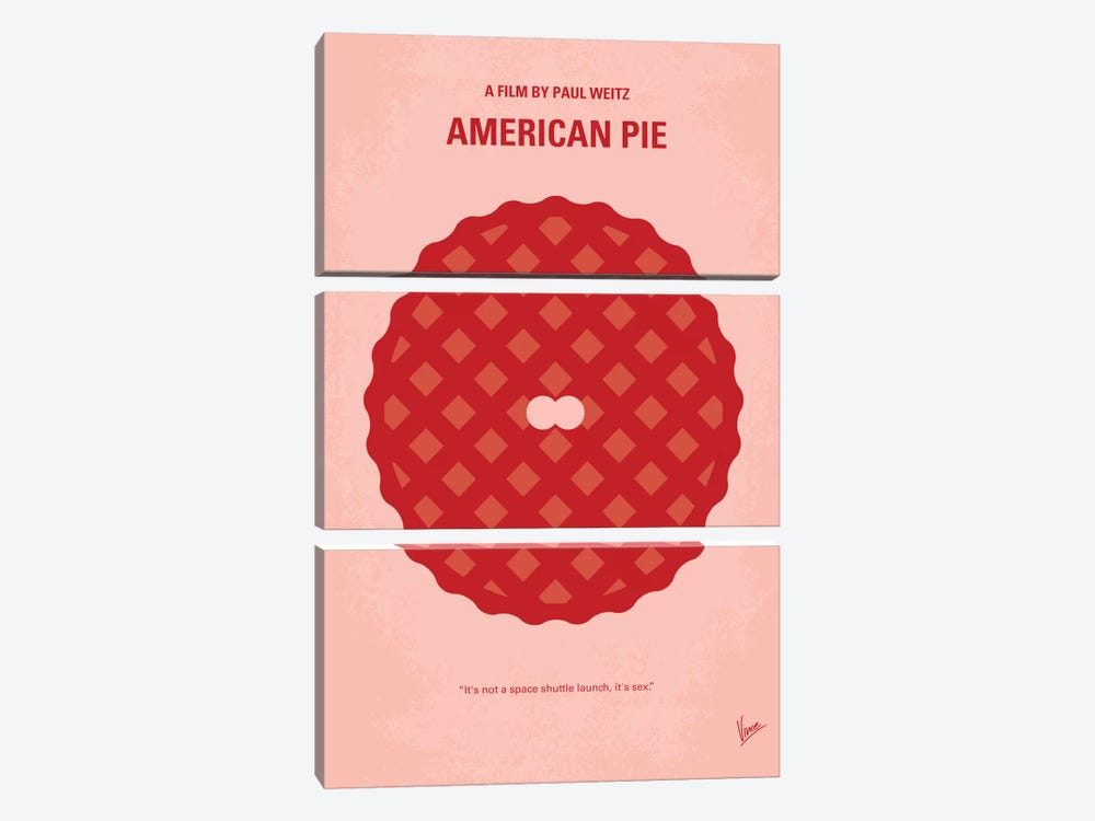 American Pie Minimal Movie Poster by Chungkong 3-piece Art Print