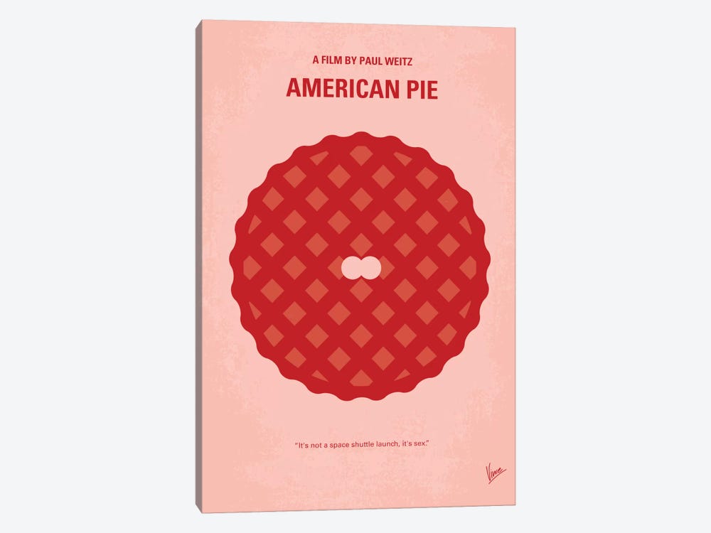American Pie Minimal Movie Poster by Chungkong 1-piece Canvas Print