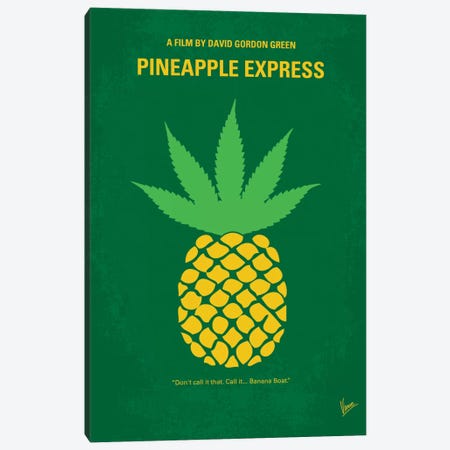 Pineapple Express Minimal Movie Poster Canvas Print #CKG267} by Chungkong Canvas Art
