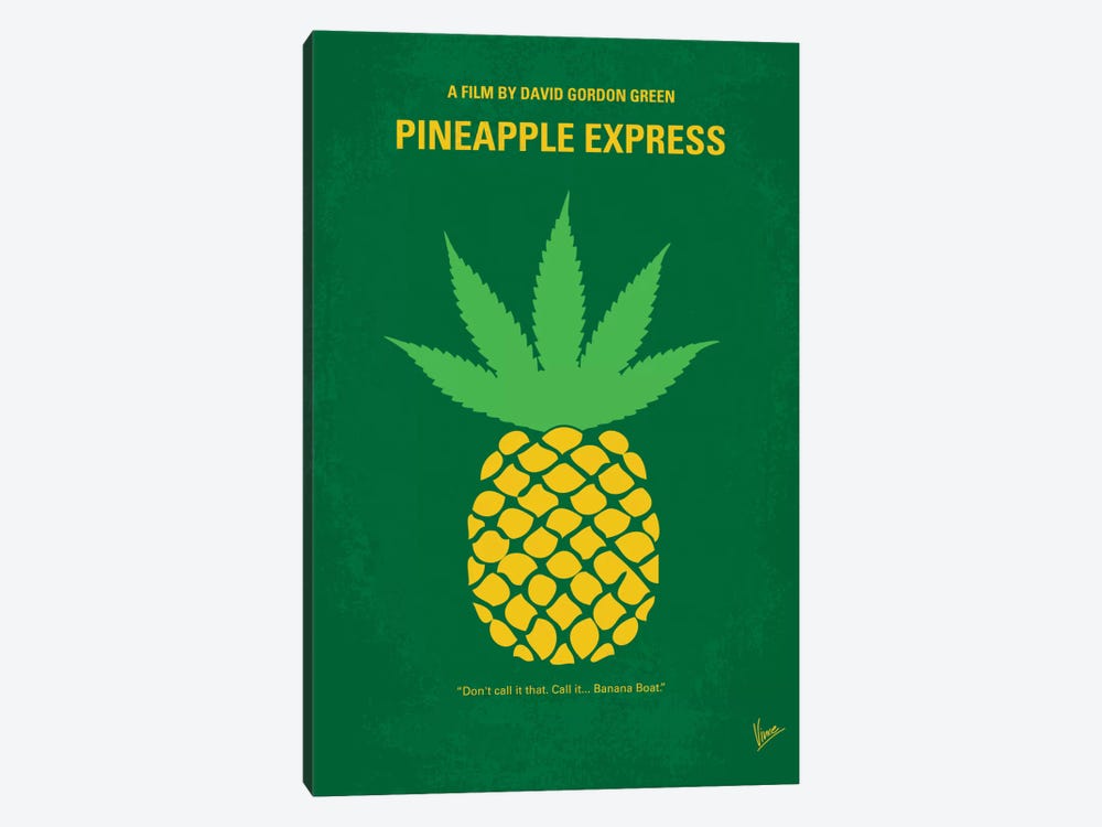 Pineapple Express Minimal Movie Poster by Chungkong 1-piece Canvas Print