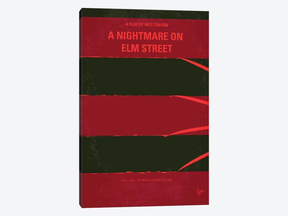 A Nightmare On Elm Street Minimal Movie Poster by Chungkong 1-piece Canvas Art