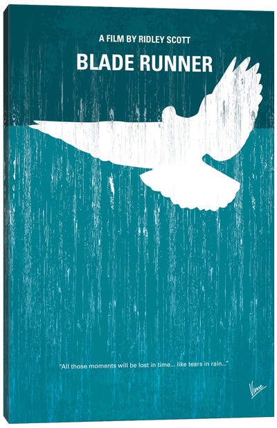 Blade Runner Minimal Movie Poster Canvas Art Print - Dove & Pigeon Art