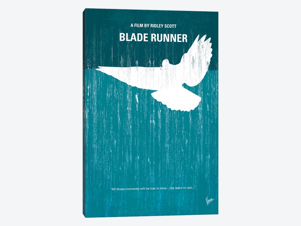 Blade Runner Minimal Movie Poster by Chungkong 1-piece Canvas Art Print