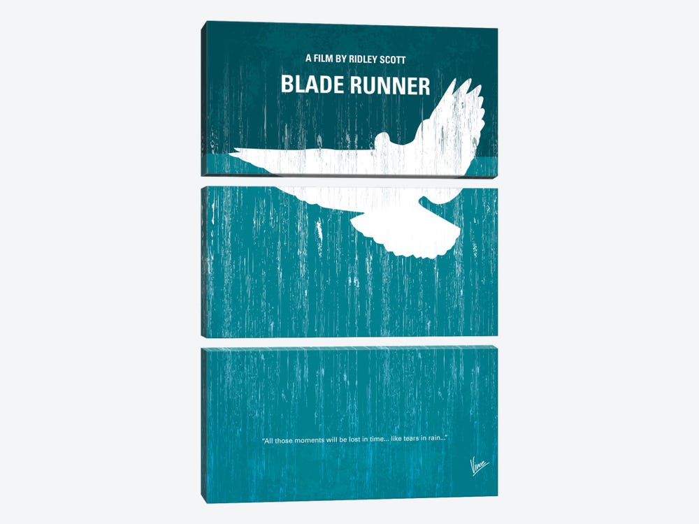 Blade Runner Minimal Movie Poster by Chungkong 3-piece Canvas Art Print
