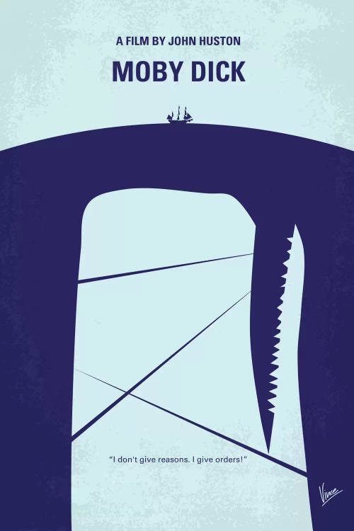 Moby Dick Minimal Movie Poster