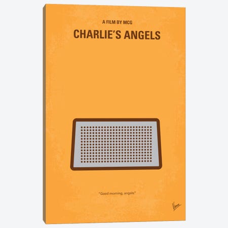 Charlie's Angels Minimal Movie Poster Canvas Print #CKG276} by Chungkong Canvas Art Print