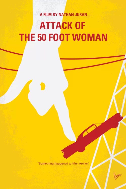 Attack Of The 50 Foot Woman Minimal Movie Poster