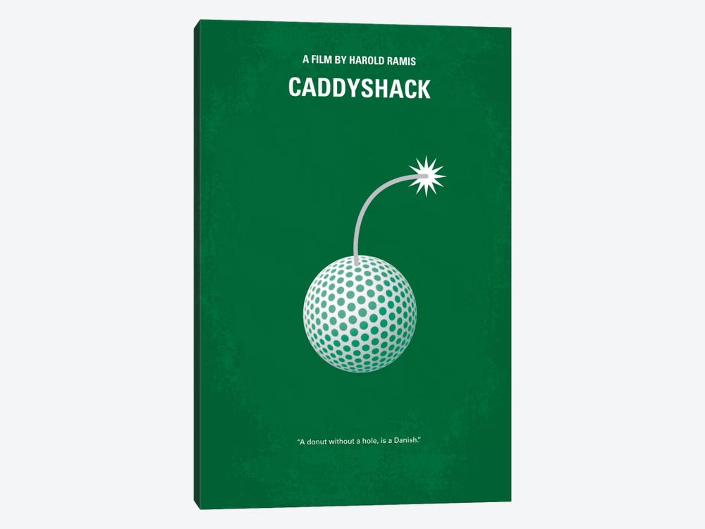 Caddyshack Minimal Movie Poster by Chungkong 1-piece Canvas Print