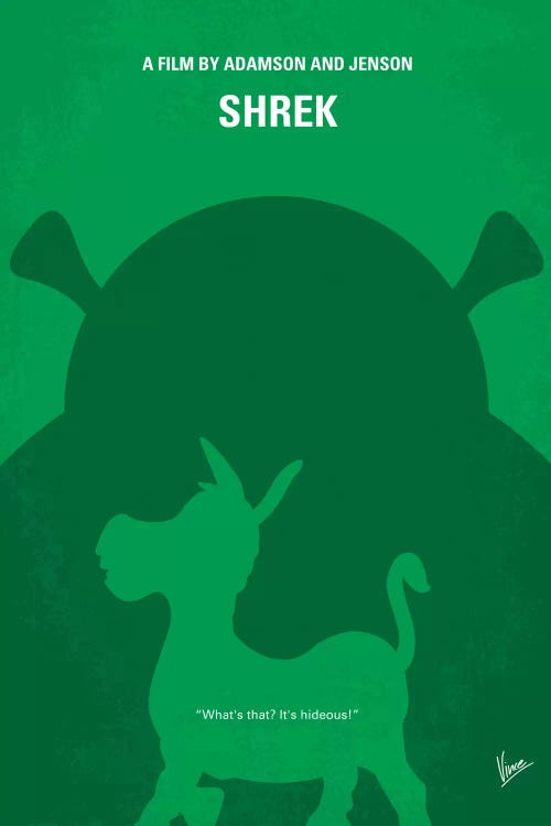 Shrek Minimal Movie Poster