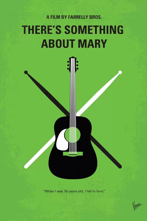 There's Something About Mary Minimal Movie Poster