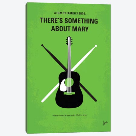 There's Something About Mary Minimal Movie Poster Canvas Print #CKG296} by Chungkong Art Print