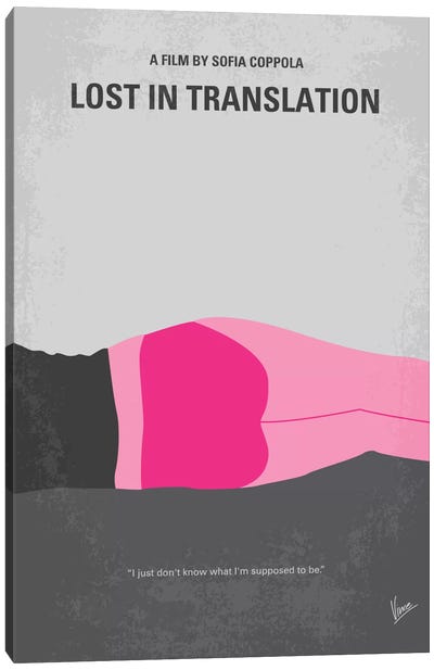 Lost In Translation Minimal Movie Poster Canvas Art Print - Chungkong's Drama Movie Posters