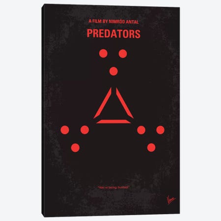 Predators Minimal Movie Poster Canvas Print #CKG299} by Chungkong Canvas Artwork