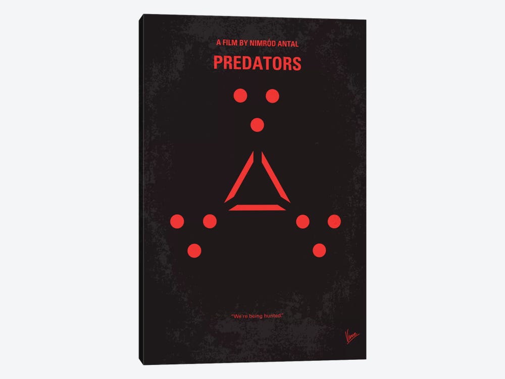 Predators Minimal Movie Poster by Chungkong 1-piece Canvas Art