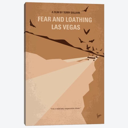 Fear And Loathing Las Vegas Minimal Movie Poster Canvas Print #CKG303} by Chungkong Canvas Wall Art