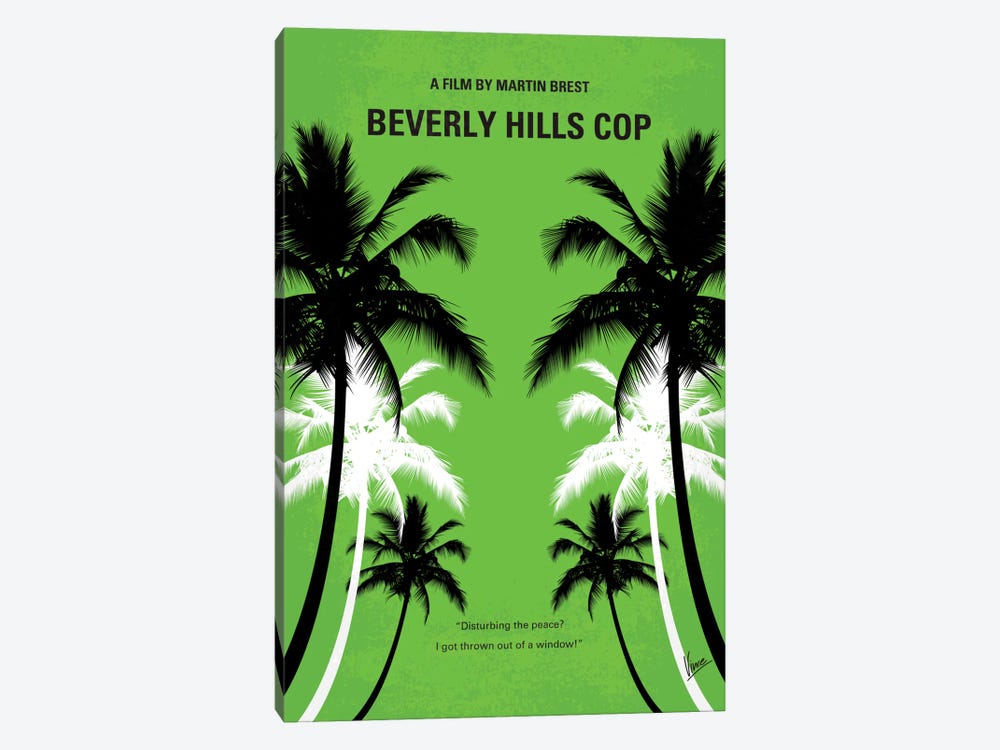 Beverly Hills Cop Minimal Movie Poster by Chungkong 1-piece Art Print