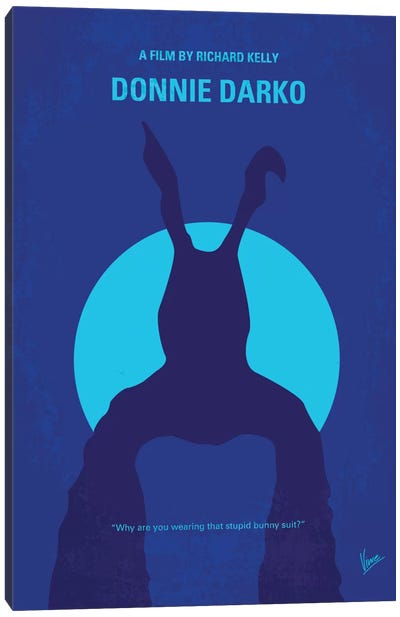 Donnie Darko Minimal Movie Poster Canvas Art Print - Minimalist Posters