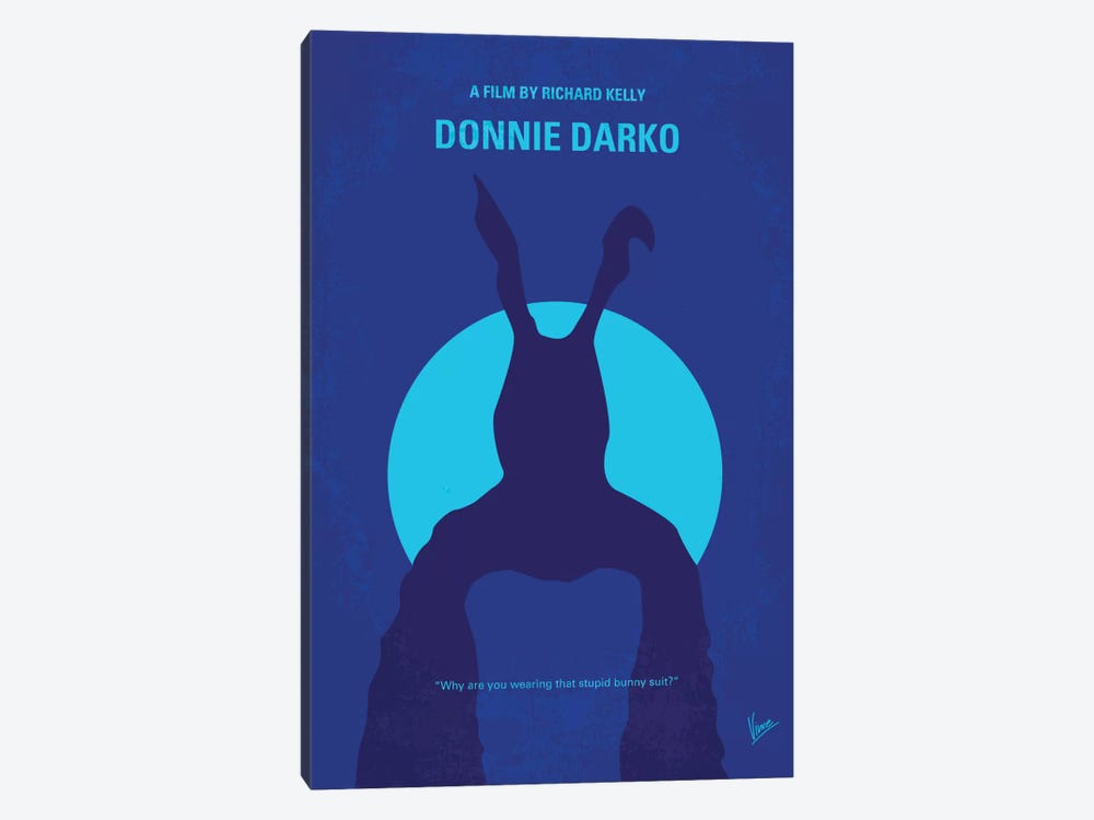 Donnie Darko Minimal Movie Poster by Chungkong 1-piece Canvas Wall Art