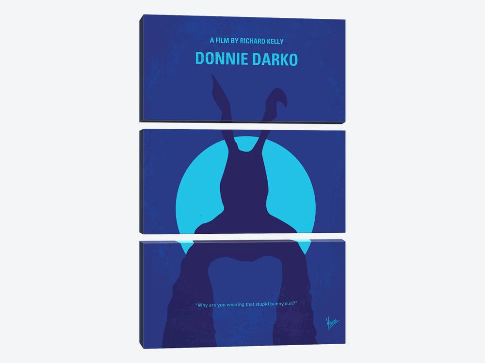 Donnie Darko Minimal Movie Poster by Chungkong 3-piece Canvas Wall Art