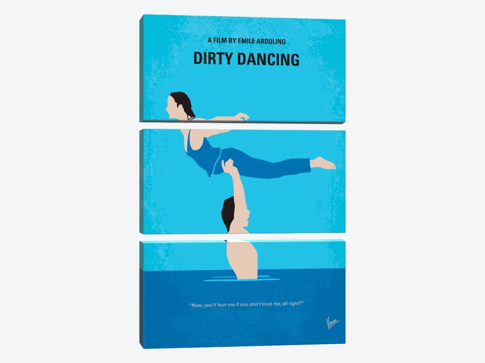 Dirty Dancing Minimal Movie Poster 3-piece Art Print