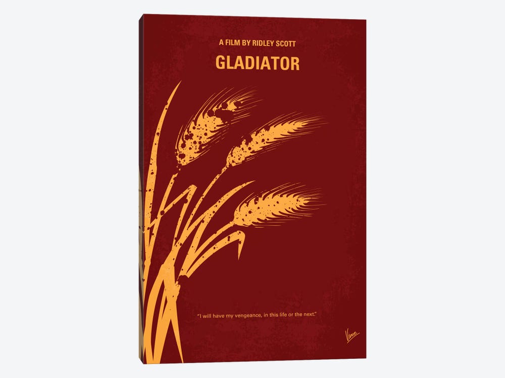 Gladiator Minimal Movie Poster by Chungkong 1-piece Canvas Art
