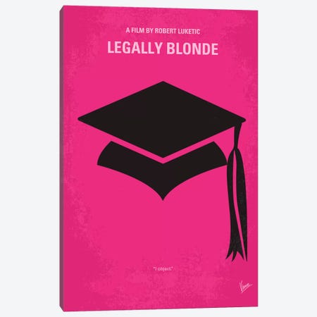 Legally Blonde Minimal Movie Poster Canvas Print #CKG311} by Chungkong Art Print