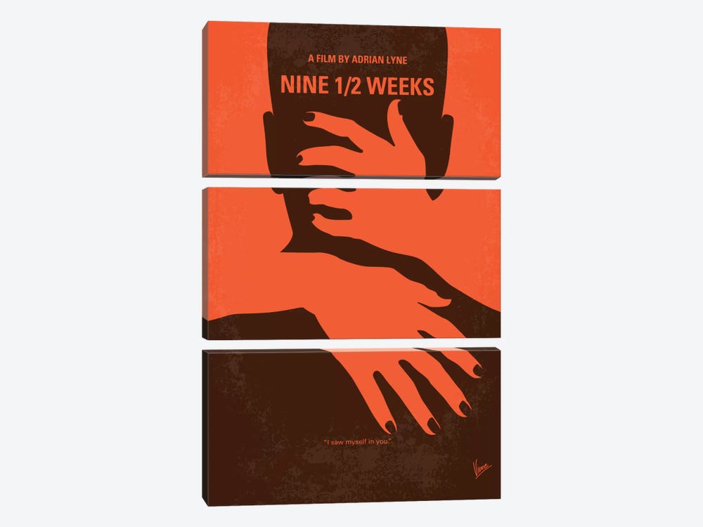 Nine 1/2 Weeks Minimal Movie Poster by Chungkong 3-piece Art Print