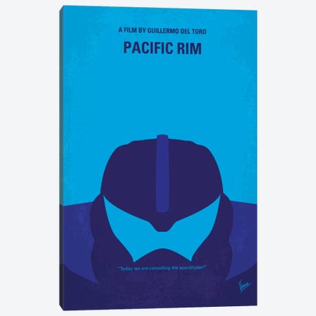 Pacific Rim Minimal Movie Poster Canvas Print #CKG316} by Chungkong Canvas Art